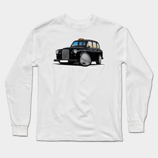 London Fairway Taxi Cab Black Long Sleeve T-Shirt